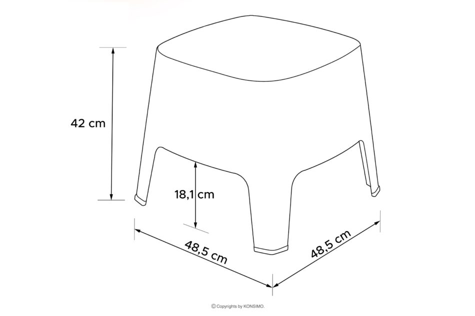 MALUS Zestaw mebli ogrodowych modern polipropylen antracytowy antracytowy - zdjęcie 13