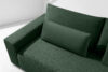 MOLLIS Sofa trzyosobowa z poduszkami rozkładana tkanina sztruks / welur ciemny zielony ciemny zielony - zdjęcie 6