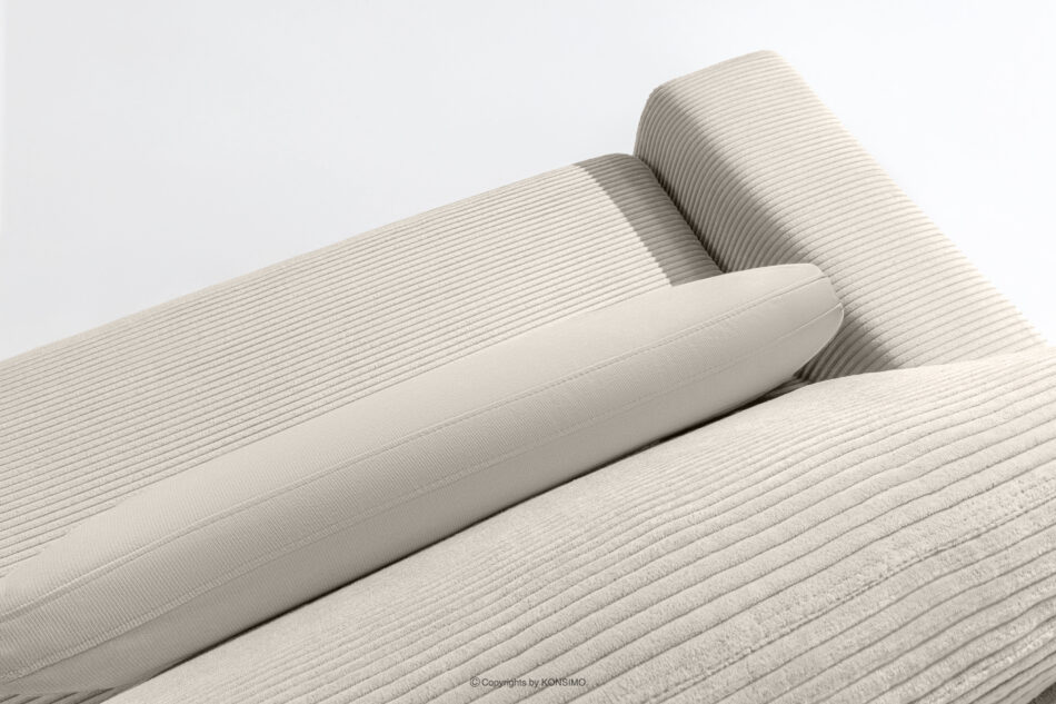 MOLLIS Rozkładana sofa z poduszkami tkanina sztruks / welur kremowy kremowy - zdjęcie 7