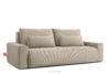 MOLLIS Rozkładana sofa z poduszkami tkanina sztruks / welur beżowy beżowy - zdjęcie 3