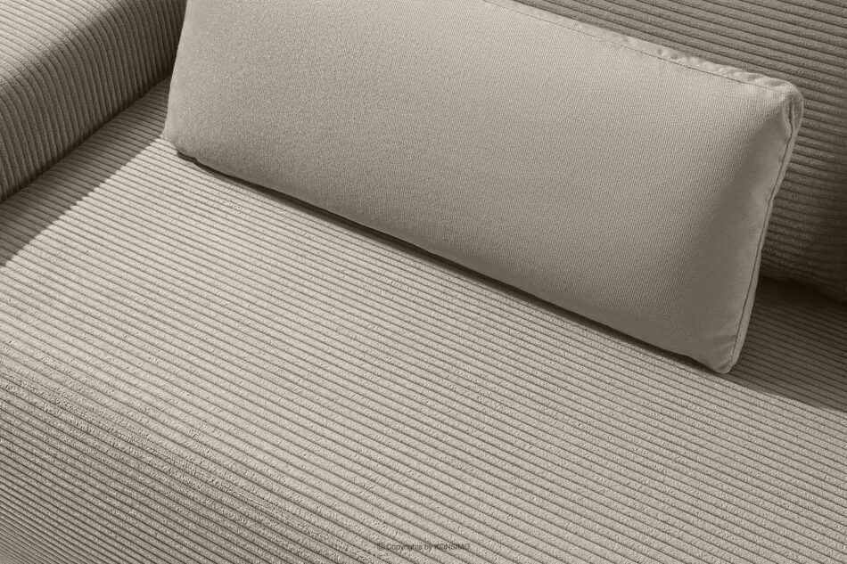 MOLLIS Rozkładana sofa z poduszkami tkanina sztruks / welur beżowy beżowy - zdjęcie 6