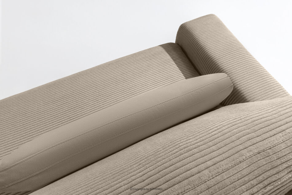 MOLLIS Rozkładana sofa z poduszkami tkanina sztruks / welur beżowy beżowy - zdjęcie 7