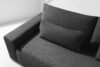 MOLLIS Rozkładana sofa z poduszkami tkanina sztruks szary szary - zdjęcie 6