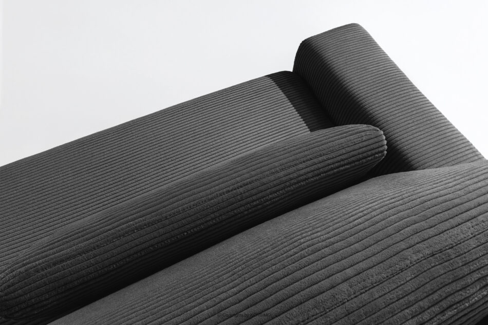 MOLLIS Rozkładana sofa z poduszkami tkanina sztruks szary szary - zdjęcie 8