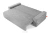 MOLLIS Rozkładana sofa z poduszkami tkanina sztruks jasny szary jasny szary - zdjęcie 5