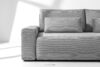 MOLLIS Rozkładana sofa z poduszkami tkanina sztruks jasny szary jasny szary - zdjęcie 7