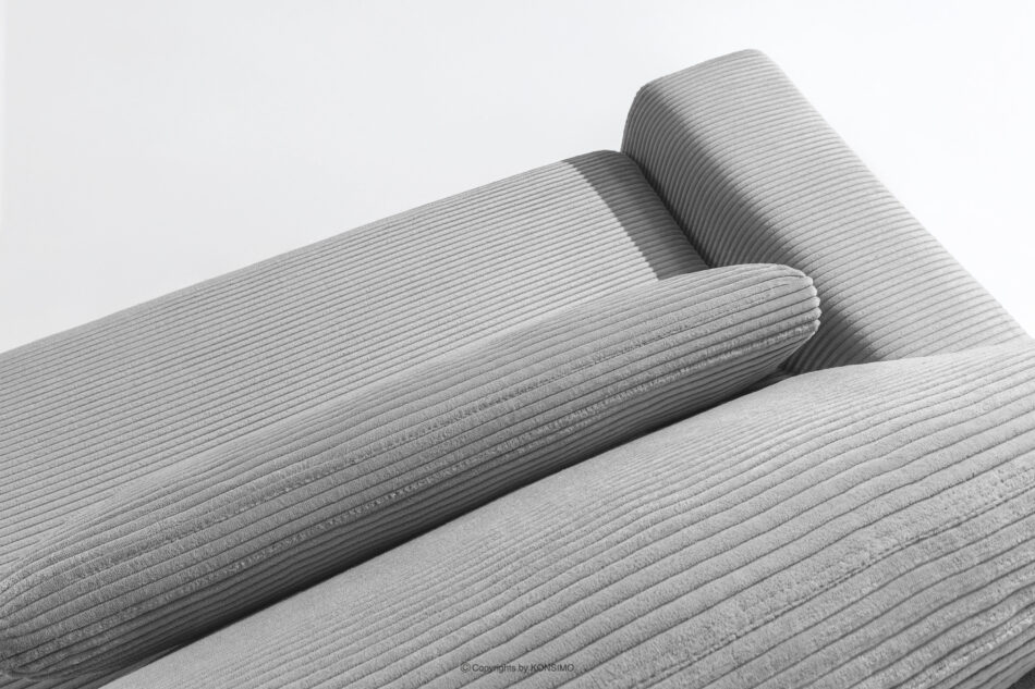 MOLLIS Rozkładana sofa z poduszkami tkanina sztruks jasny szary jasny szary - zdjęcie 8