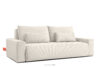 MOLLIS Rozkładana sofa z poduszkami tkanina sztruks kremowy kremowy - zdjęcie 3