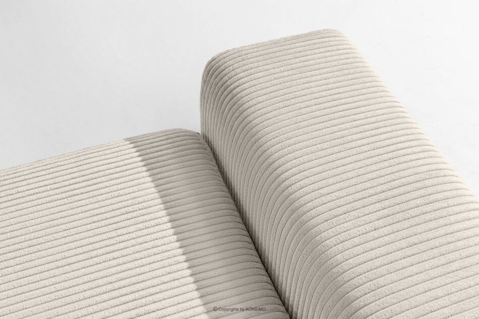 MOLLIS Rozkładana sofa z poduszkami tkanina sztruks kremowy kremowy - zdjęcie 7