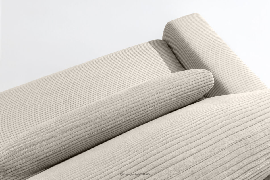 MOLLIS Rozkładana sofa z poduszkami tkanina sztruks kremowy kremowy - zdjęcie 8