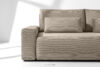 MOLLIS Rozkładana sofa z poduszkami tkanina sztruks beżowy beżowy - zdjęcie 7