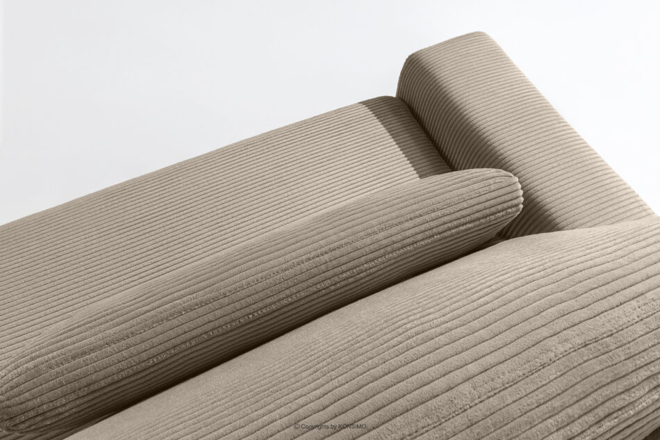 MOLLIS Rozkładana sofa z poduszkami tkanina sztruks beżowy beżowy - zdjęcie 8