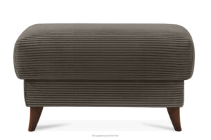 GUSTAVO II, https://konsimo.pl/kolekcja/gustavo-ii/ Puf do salonu ze schowkiem tkanina sztruks szarobeżowy szarobeżowy - zdjęcie