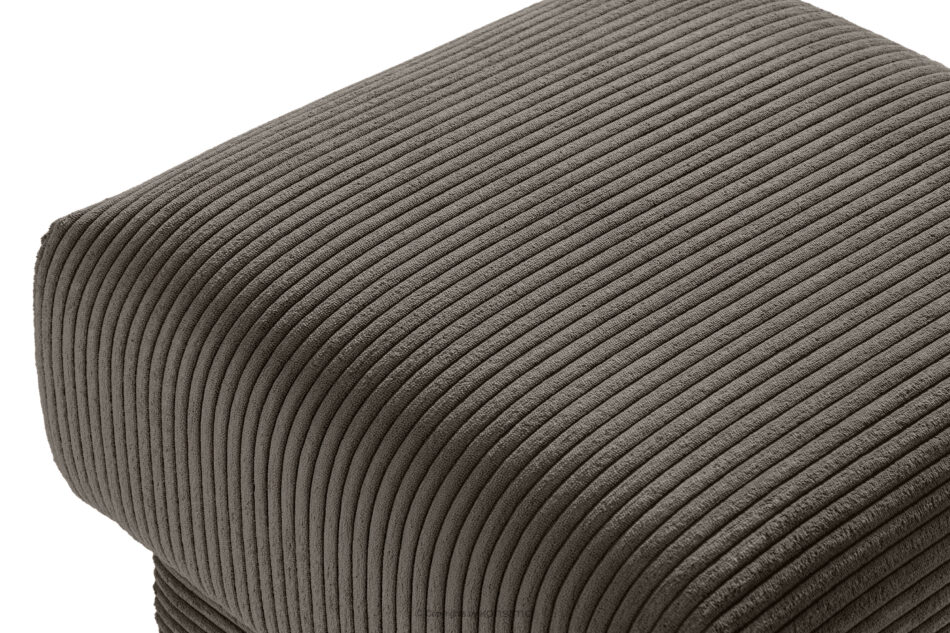 GUSTAVO II Podnóżek do salonu ze schowkiem tkanina sztruks szarobeżowy szarobeżowy - zdjęcie 4