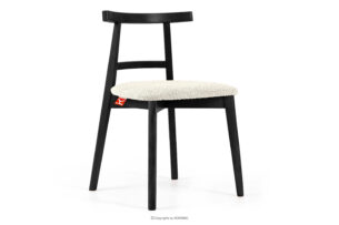 LILIO, https://konsimo.pl/kolekcja/lilio/ Krzesło vintage boucle biały/czarny biały/czarny - zdjęcie