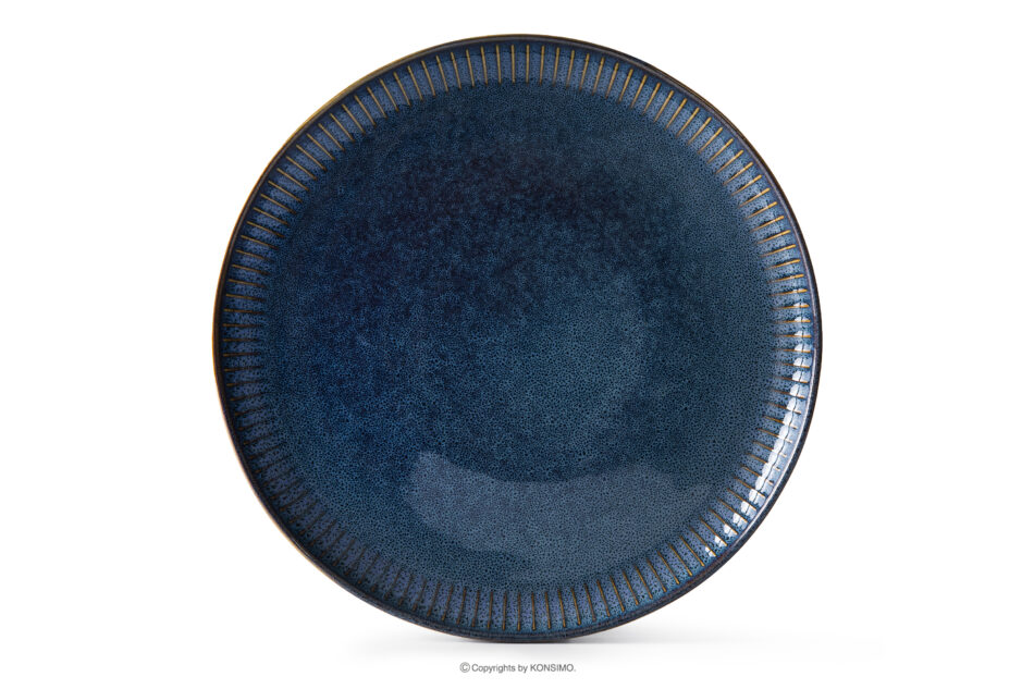 AD STRIPES Talerz obiadowy porcelana reaktywna granatowy granatowy - zdjęcie 4