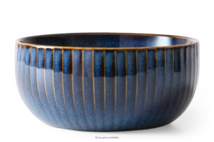 AD STRIPES, https://konsimo.pl/kolekcja/ad-stripes/ Miska porcelana reaktywna granatowy granatowy - zdjęcie