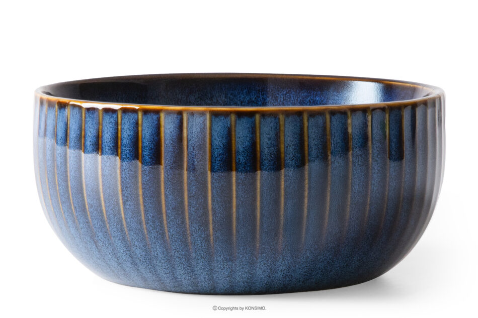 AD STRIPES Miska porcelana reaktywna granatowy granatowy - zdjęcie 0