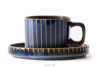 AD STRIPES Filiżanka do kawy porcelana reaktywna granatowy granatowy - zdjęcie 6