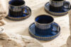 AD STRIPES Filiżanka do kawy porcelana reaktywna granatowy granatowy - zdjęcie 7
