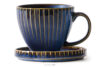 AD STRIPES Filiżanka duża porcelana reaktywna granatowy granatowy - zdjęcie 6