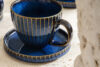 AD STRIPES Filiżanka duża porcelana reaktywna granatowy granatowy - zdjęcie 7