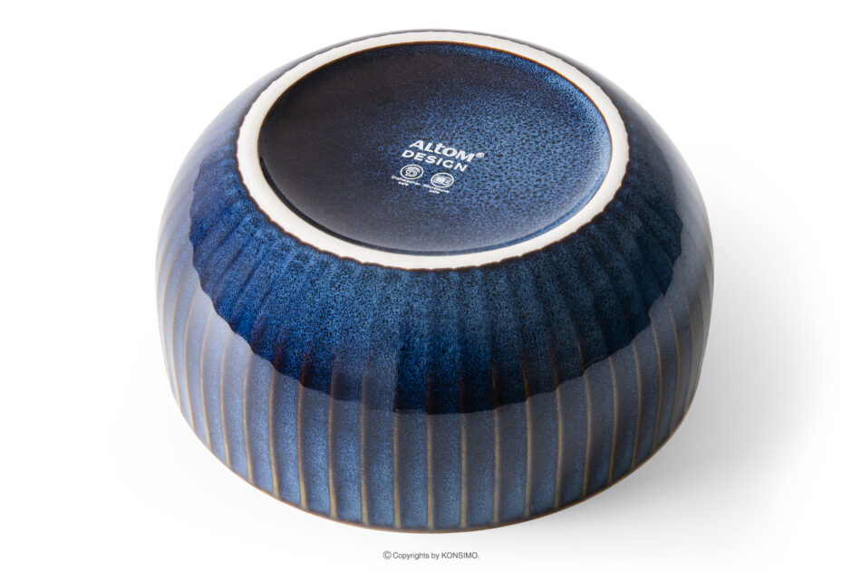 AD STRIPES Miska 6 szt. porcelana reaktywna granatowy granatowy - zdjęcie 4