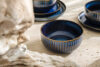 AD STRIPES Miska 6 szt. porcelana reaktywna granatowy granatowy - zdjęcie 8