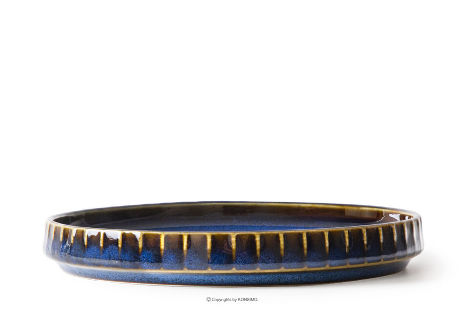 AD STRIPES Spodek filiżanki do kawy 6 szt. porcelana reaktywna granatowy granatowy - zdjęcie 2