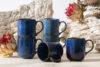 AD STRIPES Kubek 6 szt. porcelana reaktywna granatowy granatowy - zdjęcie 2