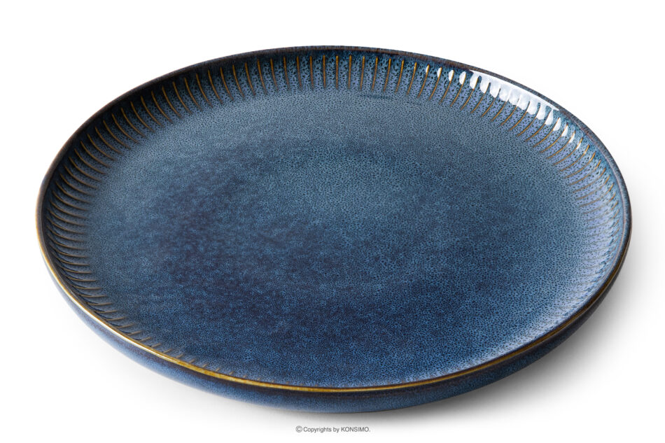 AD STRIPES Zestaw obiadowy 12 os. (36 el.) porcelana reaktywna granatowy granatowy - zdjęcie 4