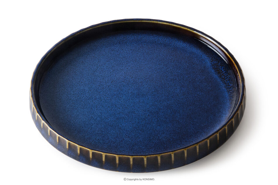 AD STRIPES Zestaw herbaciany 6 os. (18 el.) porcelana reaktywna granatowy granatowy - zdjęcie 6