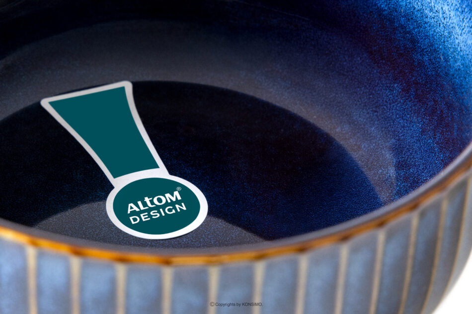 AD STRIPES Zestaw śniadaniowy 6 os. (12 el) porcelana reaktywna granatowy granatowy - zdjęcie 4