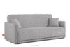 LIRIS Miękka sofa rozkładana tkanina szenil szary szary - zdjęcie 3