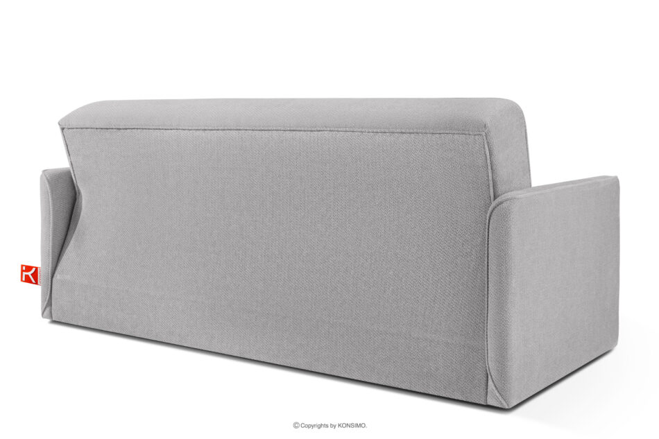 LIRIS Miękka sofa rozkładana tkanina szenil szary szary - zdjęcie 3