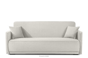 LIRIS, https://konsimo.pl/kolekcja/liris/ Miękka sofa rozkładana tkanina szenil kremowy kremowy - zdjęcie