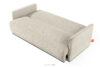 LIRIS Miękka sofa rozkładana tkanina szenil jasny beżowy jasny beżowy - zdjęcie 5