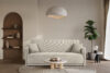 LIRIS Miękka sofa rozkładana tkanina szenil jasny beżowy jasny beżowy - zdjęcie 10