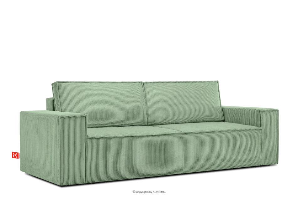 NAPI Sofa rozkładana 3 osobowa z pojemnikiem na pościel miętowy miętowy - zdjęcie 2
