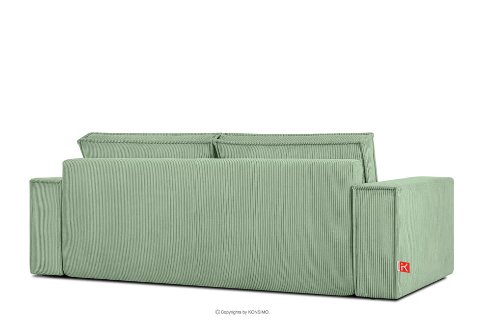 NAPI Sofa rozkładana 3 osobowa z pojemnikiem na pościel miętowy miętowy - zdjęcie 4