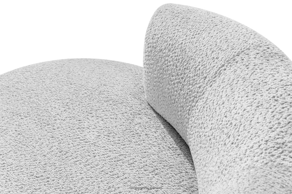 VIRA Fotel obrotowy tkanina szenil szary szary - zdjęcie 6