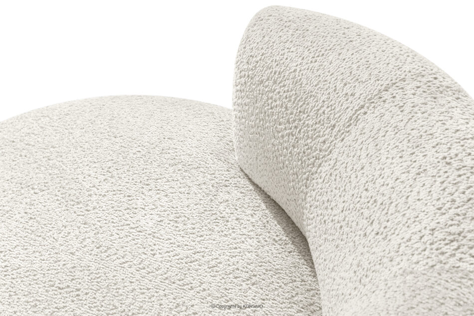 VIRA Fotel obrotowy tkanina szenil biały biały - zdjęcie 6