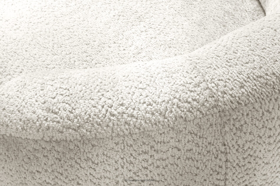 VIRA Fotel obrotowy tkanina szenil biały biały - zdjęcie 9