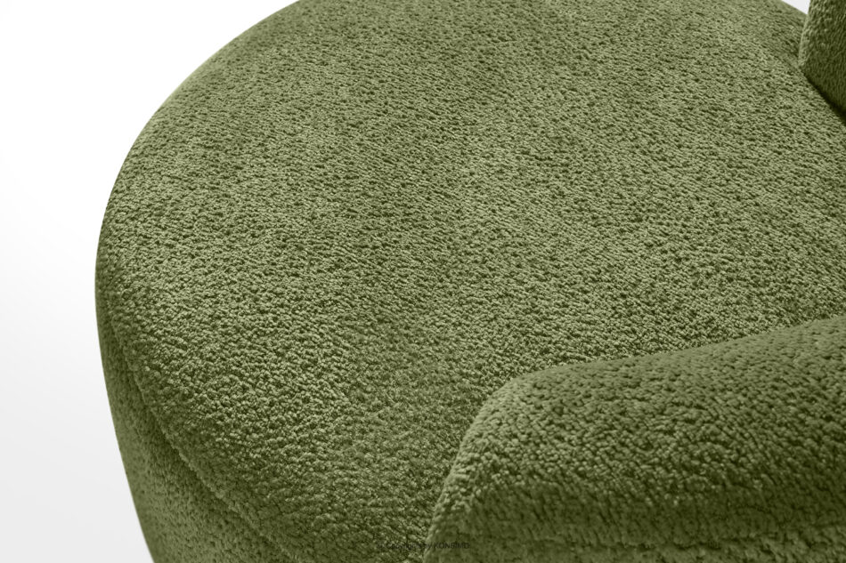 VIRA Fotel obrotowy tkanina szenil oliwkowy oliwkowy - zdjęcie 7