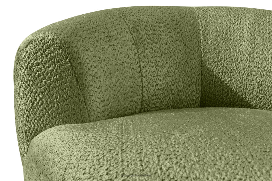 VIRA Fotel obrotowy tkanina szenil oliwkowy oliwkowy - zdjęcie 8