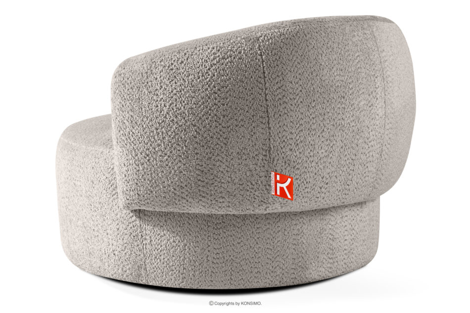 VIRA Fotel obrotowy tkanina szenil chłodny brązowy chłodny brązowy - zdjęcie 3