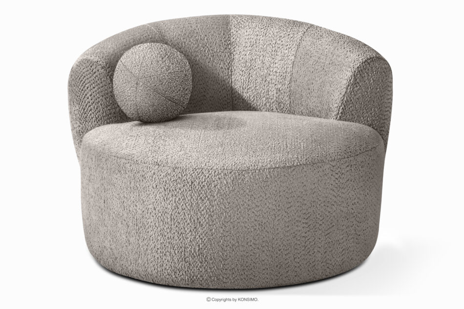 VIRA Fotel obrotowy tkanina szenil chłodny brązowy chłodny brązowy - zdjęcie 5