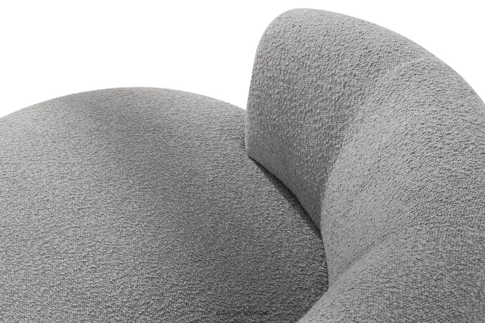 VIRA Fotel obrotowy boucle japandi szary szary - zdjęcie 6