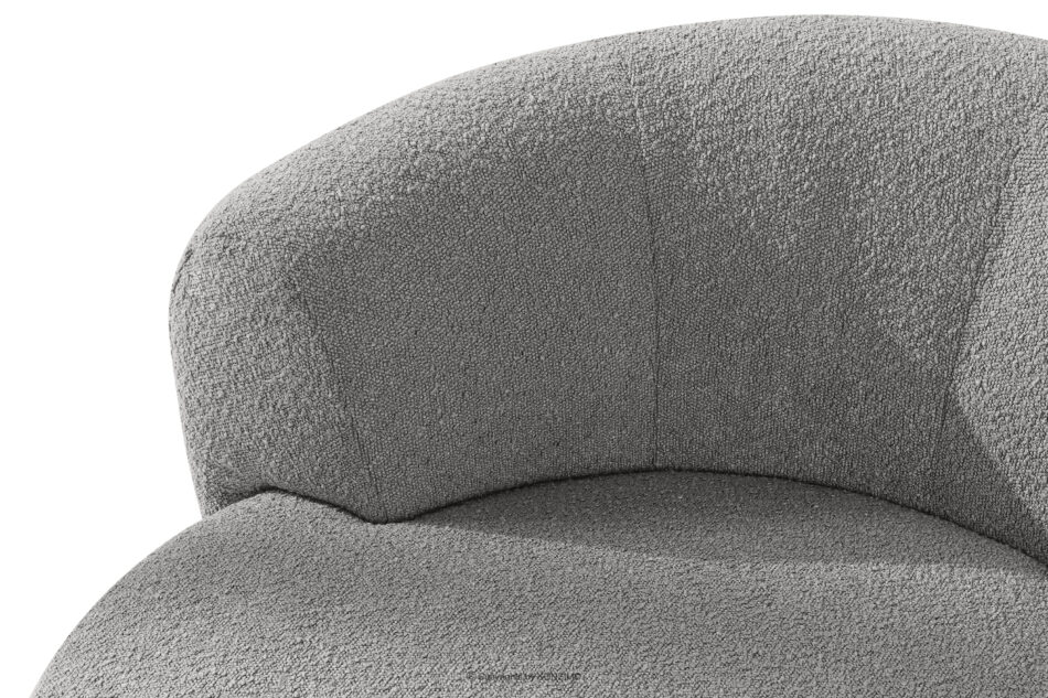 VIRA Fotel obrotowy boucle japandi szary szary - zdjęcie 8