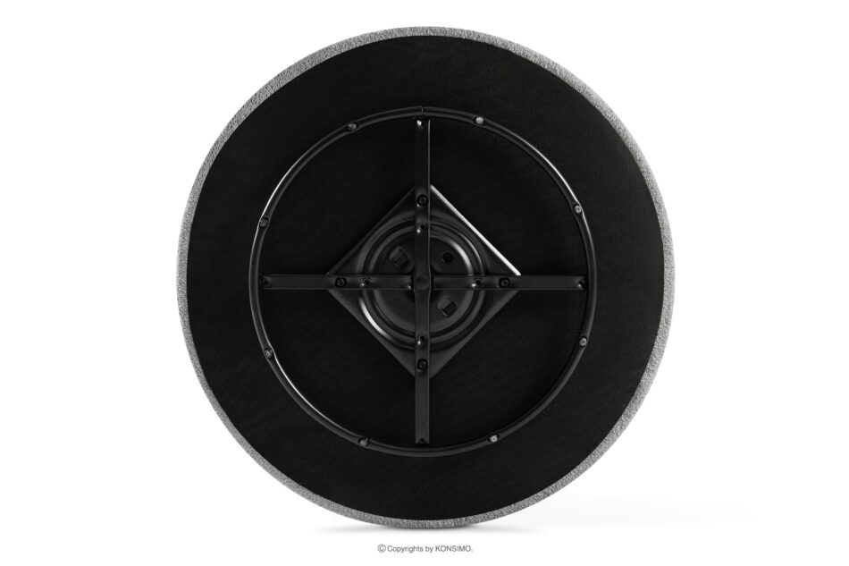 VIRA Fotel obrotowy boucle japandi szary szary - zdjęcie 10